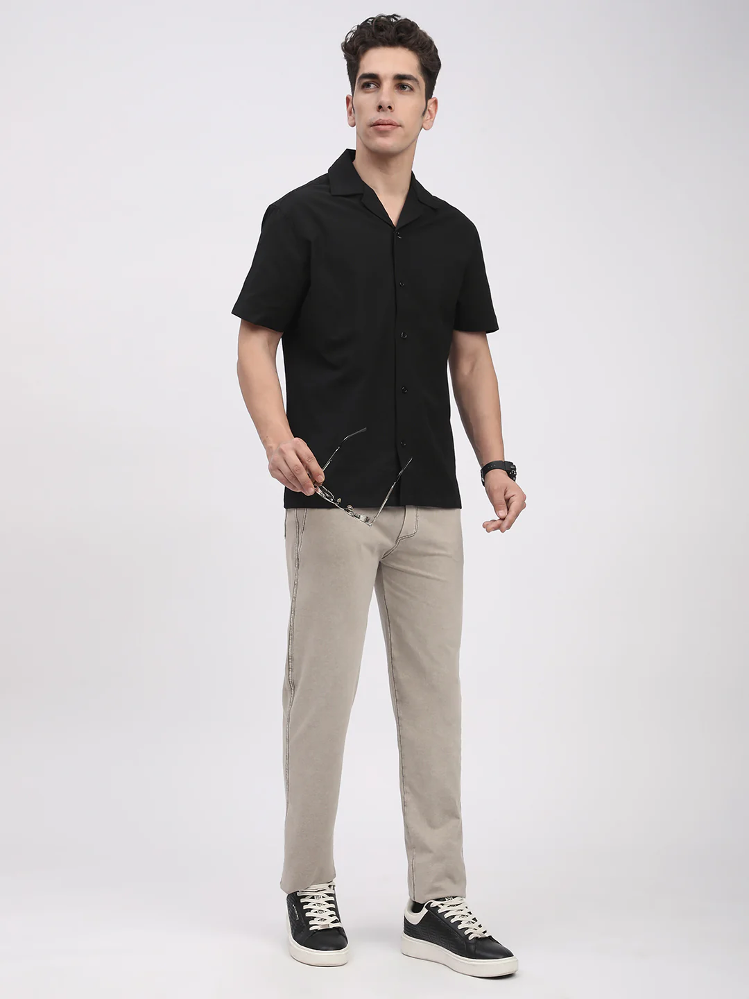 Acid Washed Lower for Men (Ecru) - Image 8