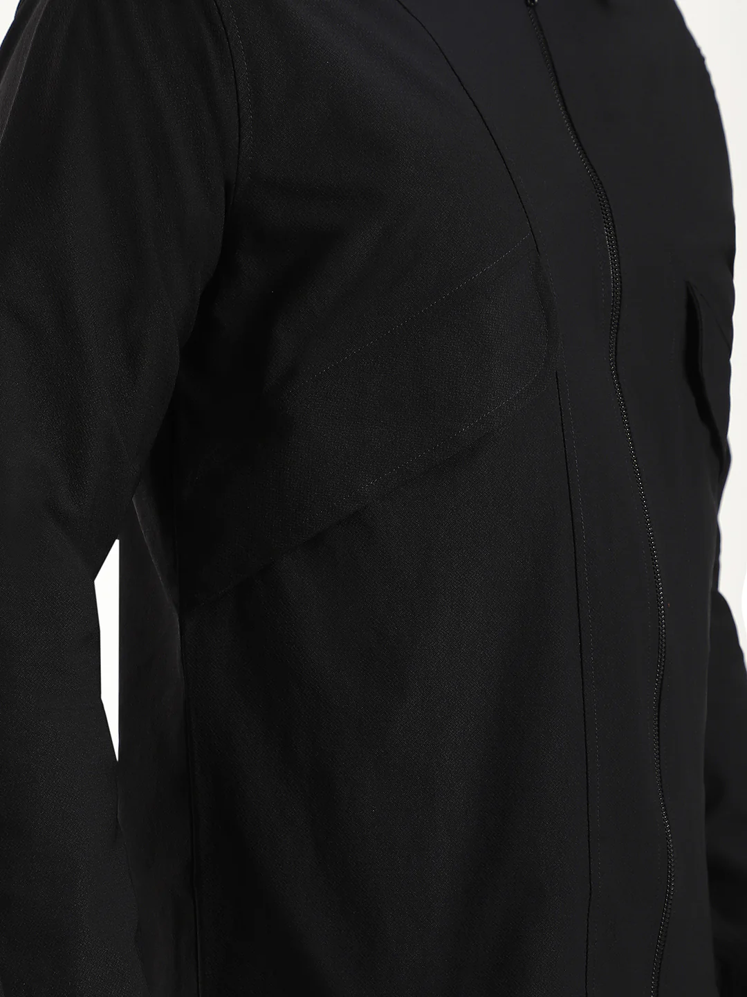 Black Lightweight Windbreaker Jacket - Image 8
