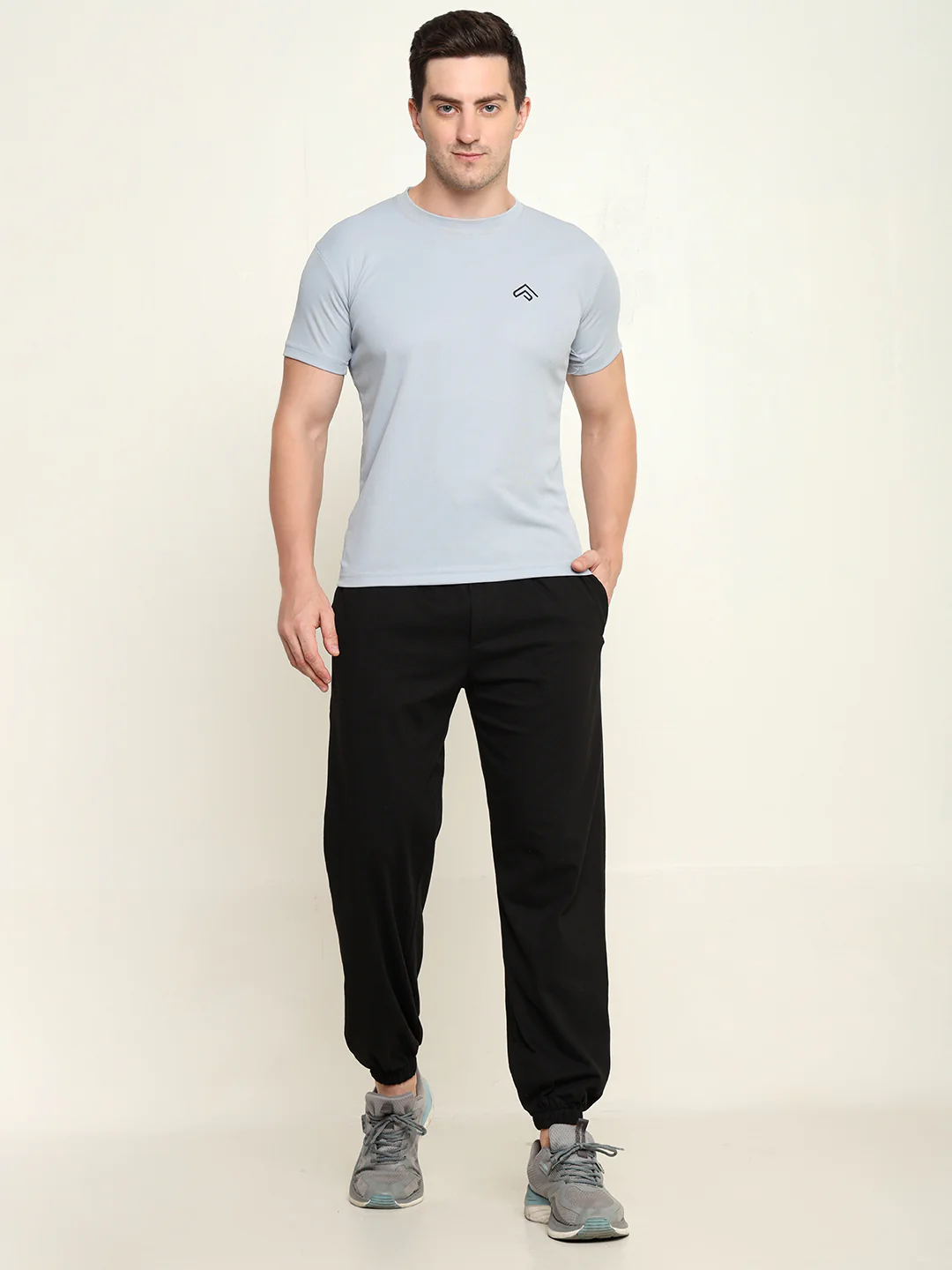 Breathable Loose Fit Cotton Track Pant for Men.(Black) - Image 3