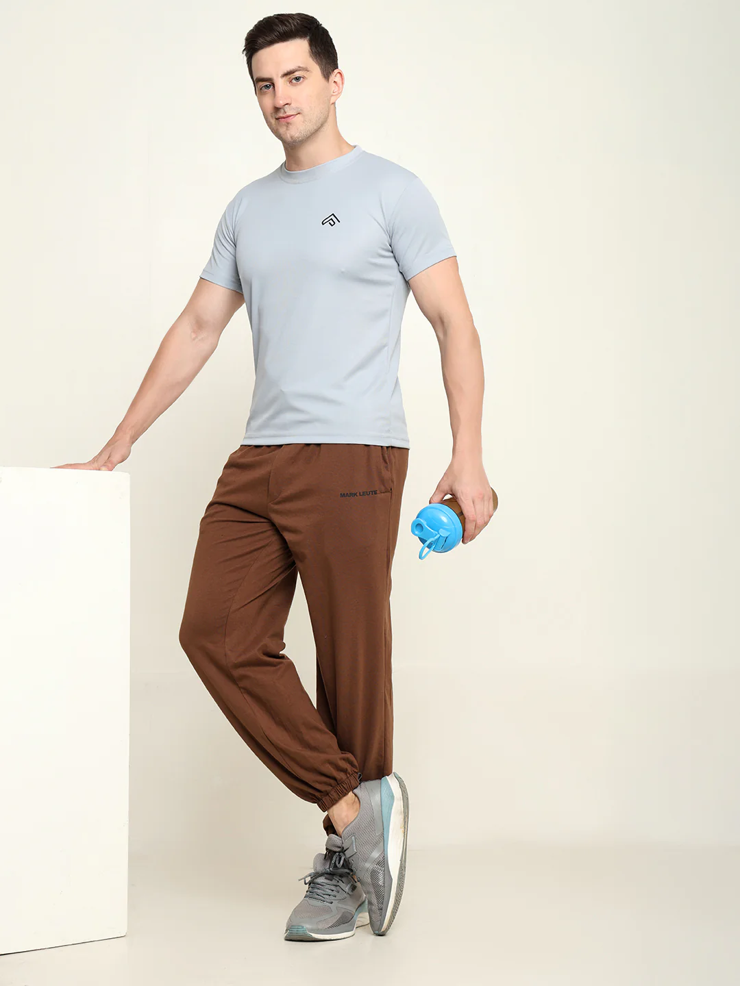 Breathable Loose Fit Cotton Track Pant for Men.(Brown) - Image 2