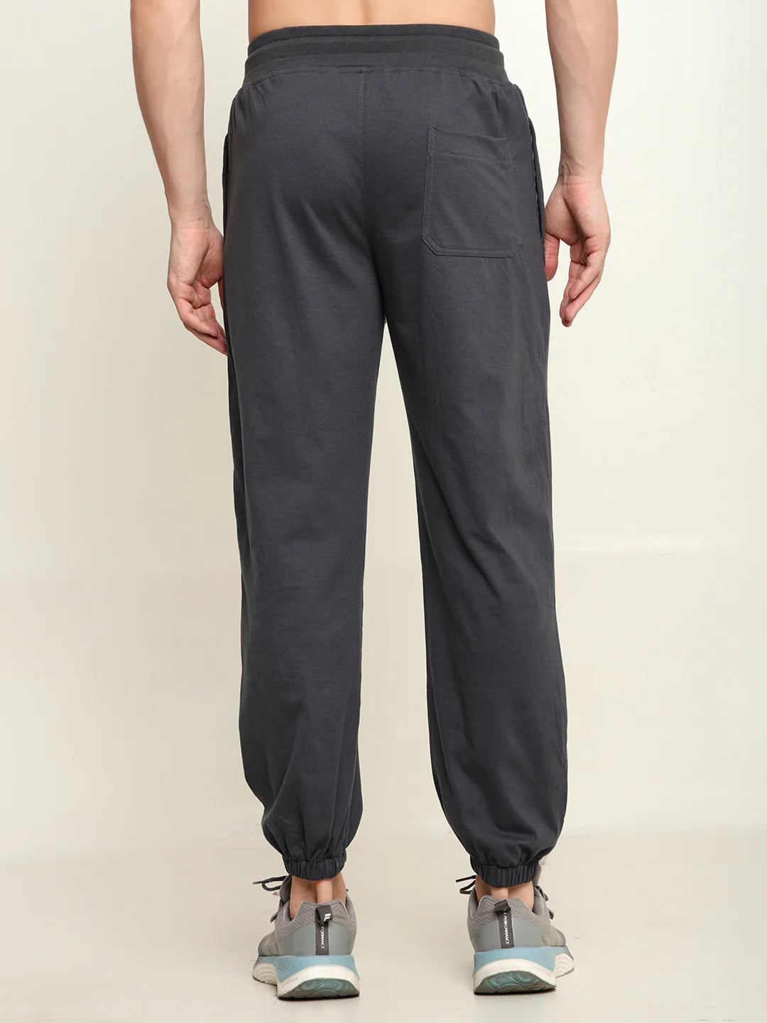 Breathable Loose Fit Cotton Track Pant for Men.(Charcoal Grey) - Image 5