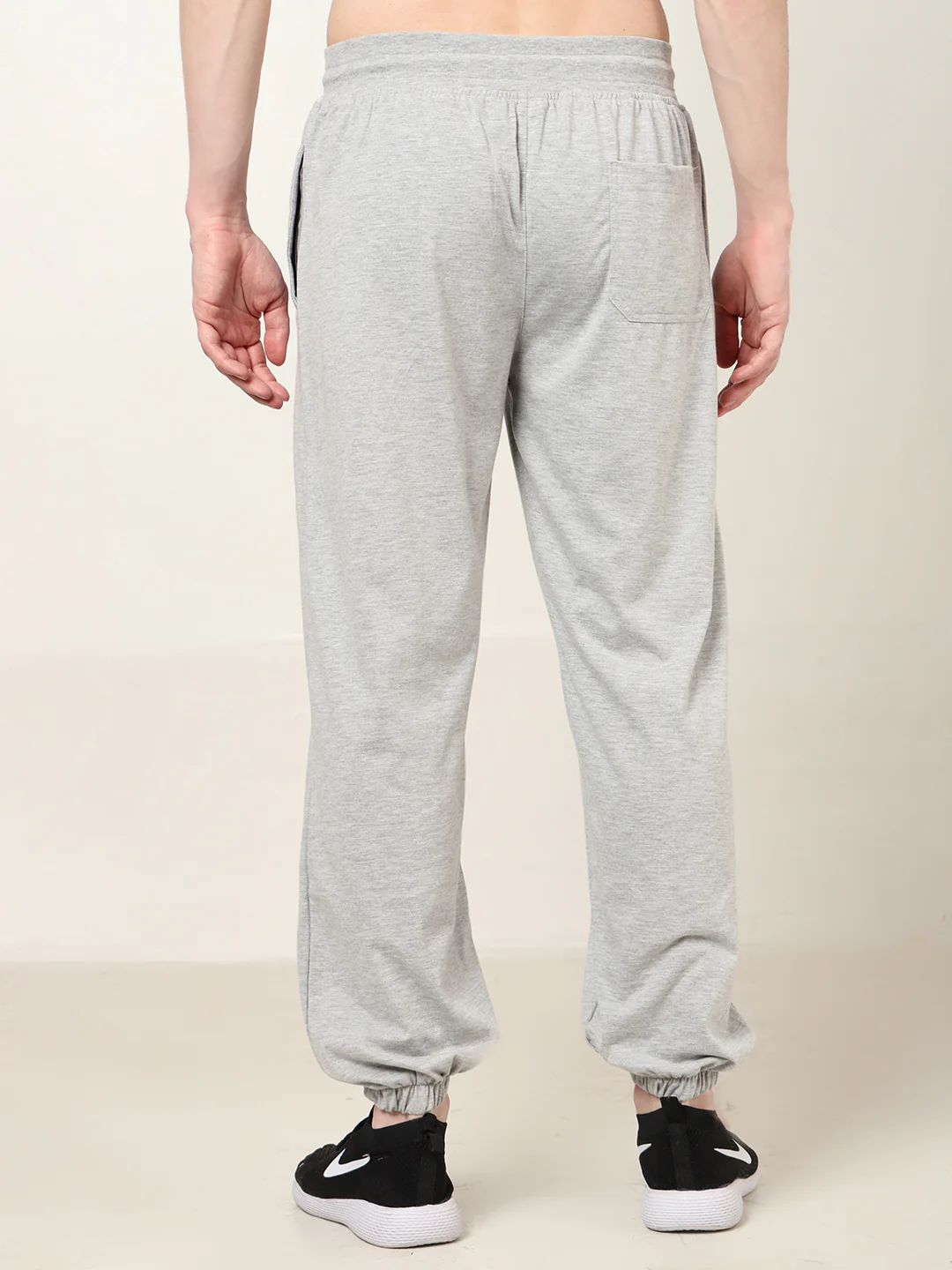 Breathable Loose Fit Cotton Track Pant for Men.(Grey) - Image 6