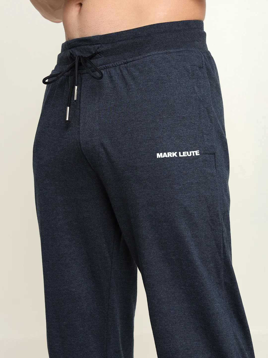Breathable Loose Fit Cotton Track Pant for Men.(Melange Blue) - Image 5