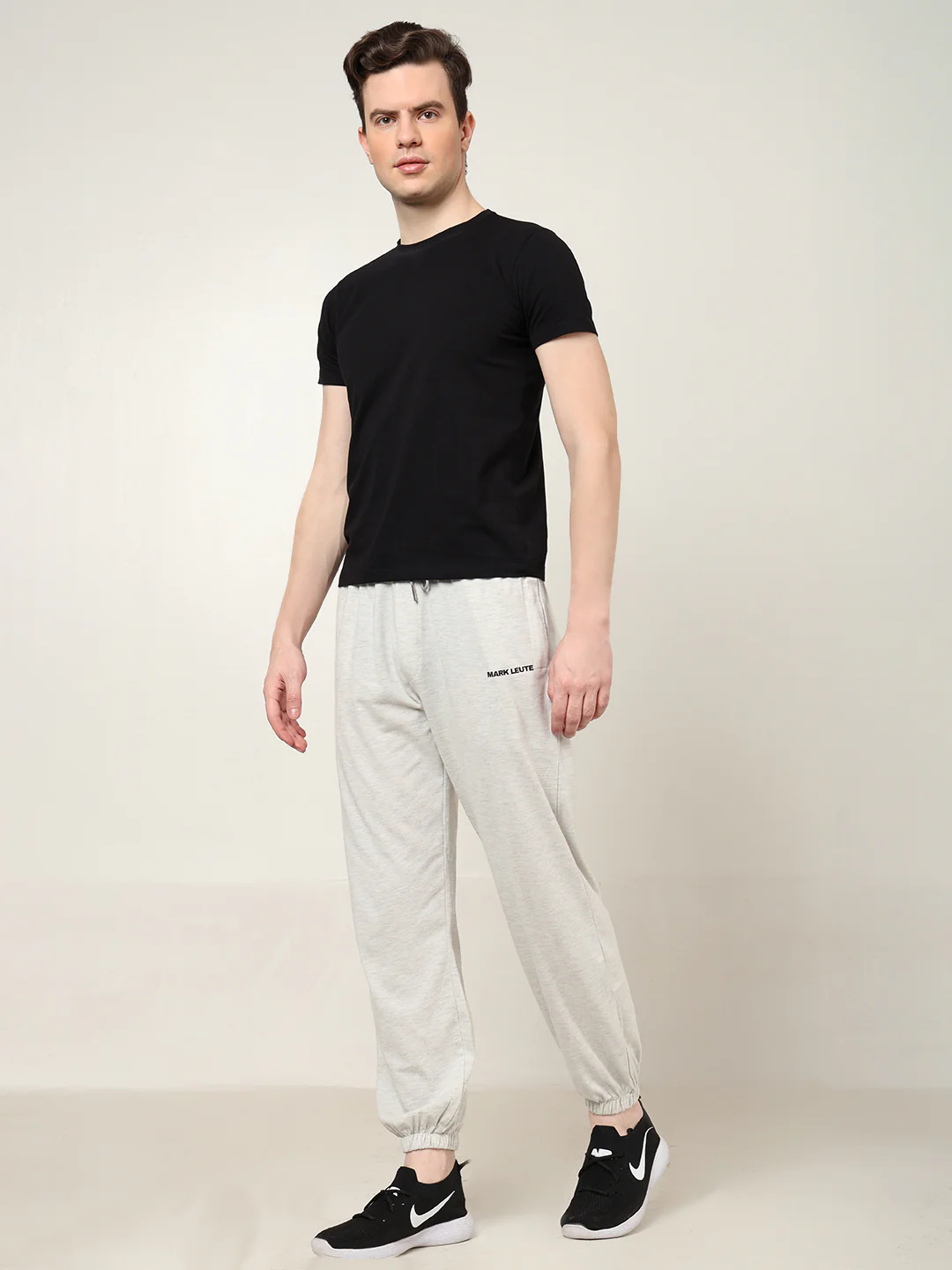 Breathable Loose Fit Cotton Track Pant for Men.(Off-White) - Image 5