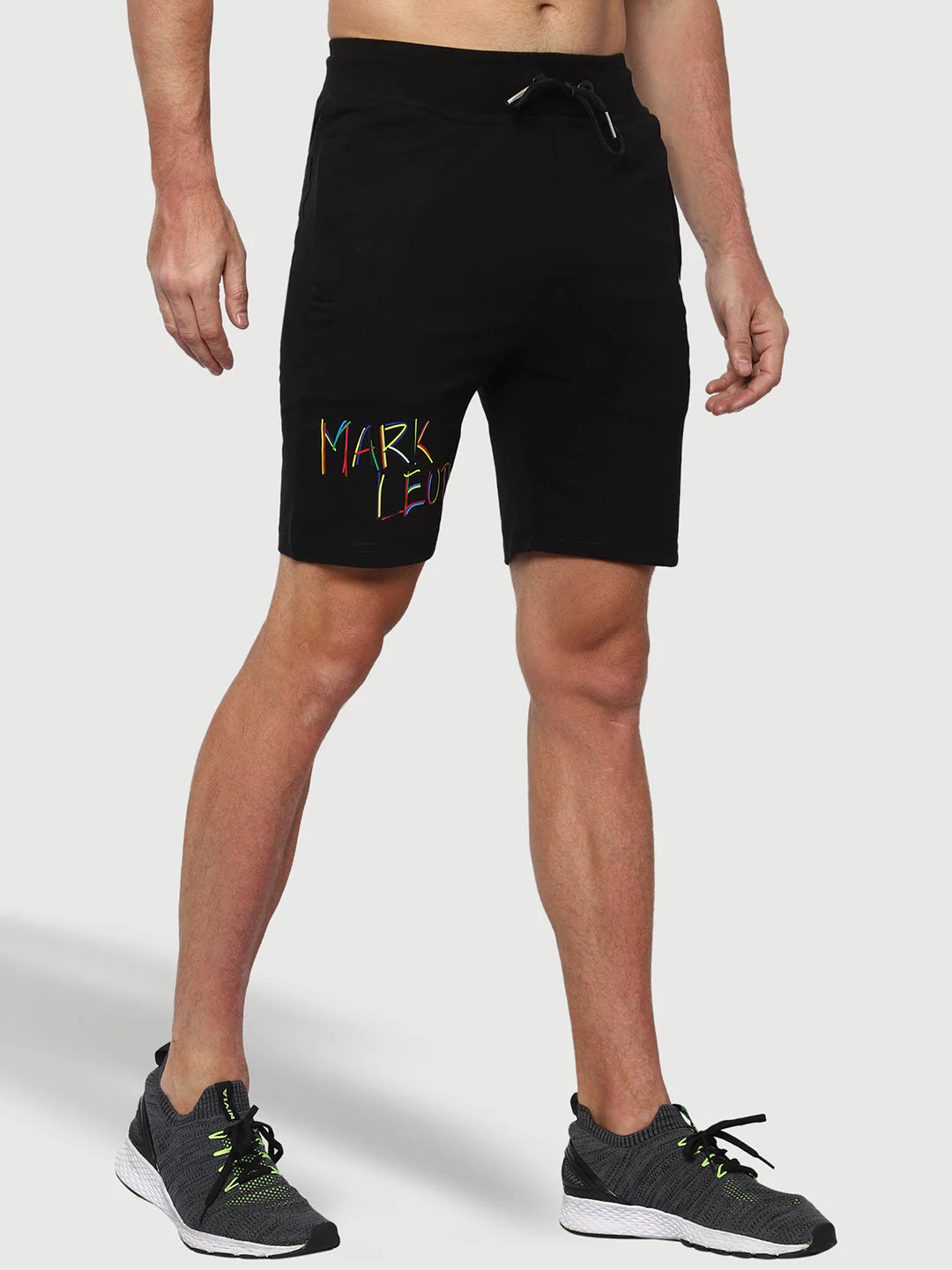 Solid Black Shorts For Men - Image 3