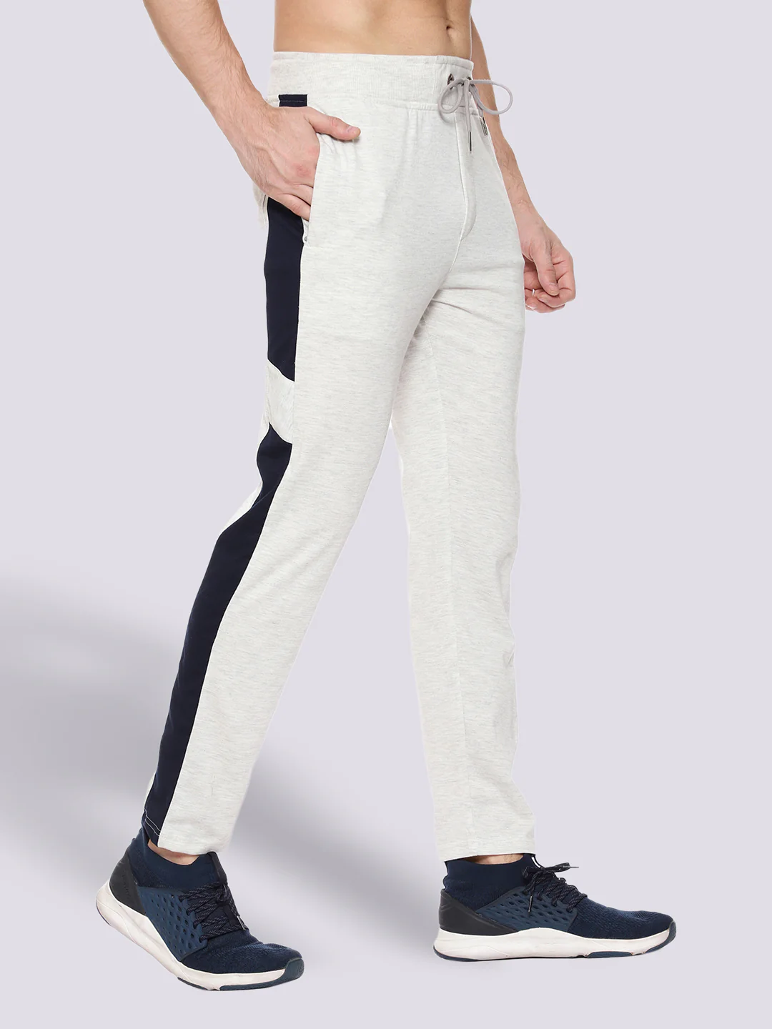 Side Stripe Cotton Track Pant for Men - Image 3