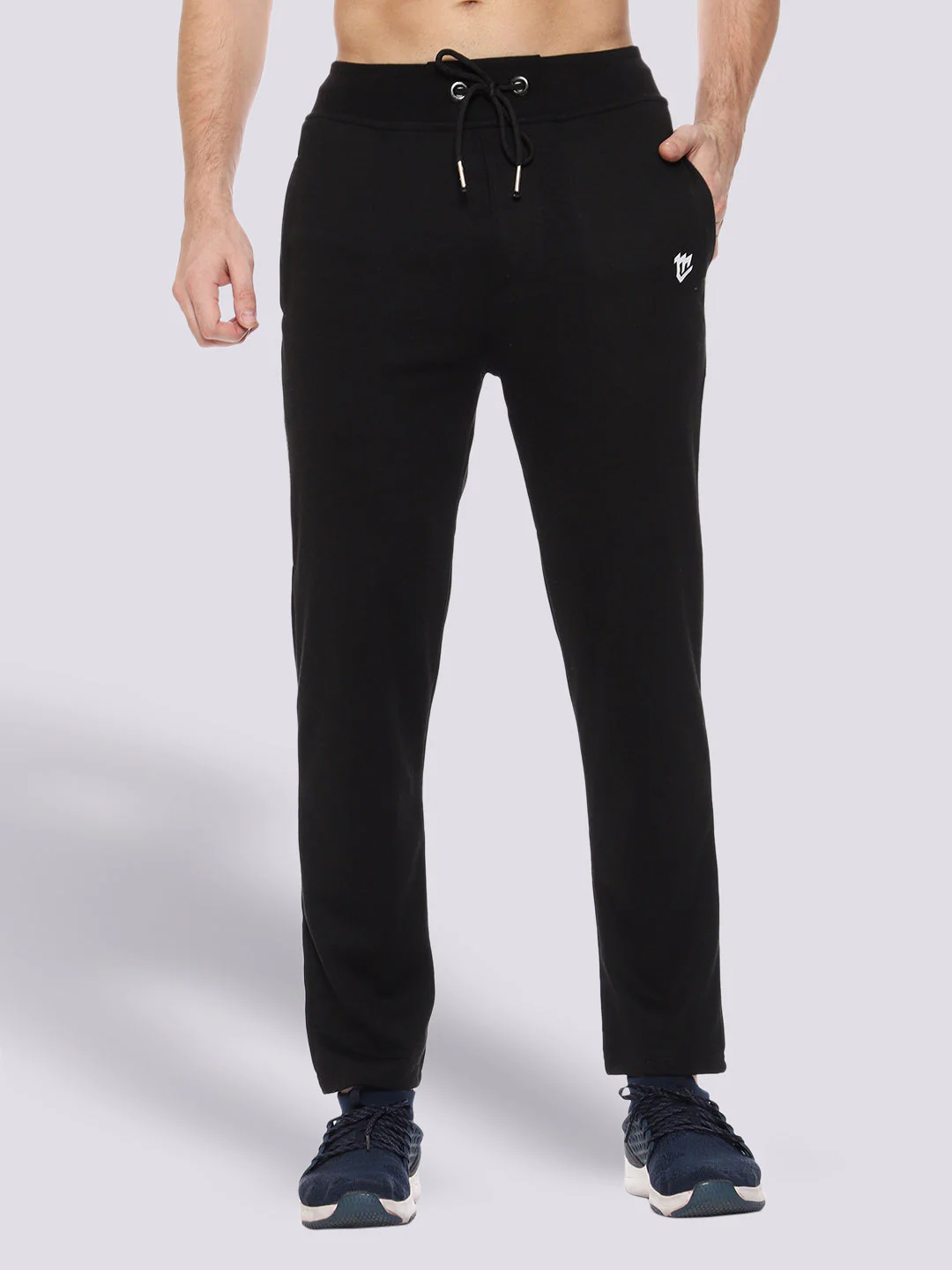 Stylish Black Cotton Track Pant For Men - Image 2