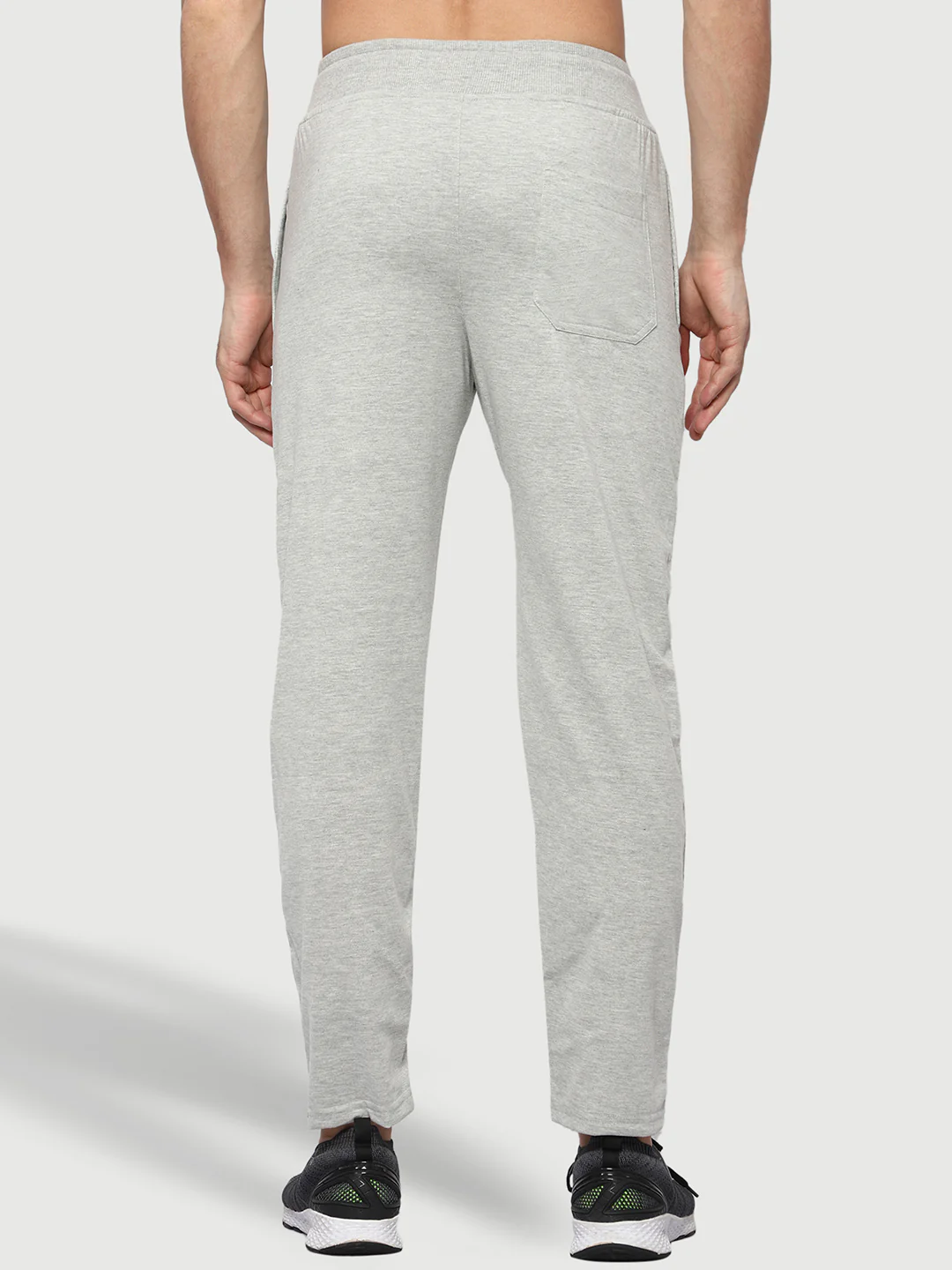 Grey Cotton Track Pant For Men - Image 4