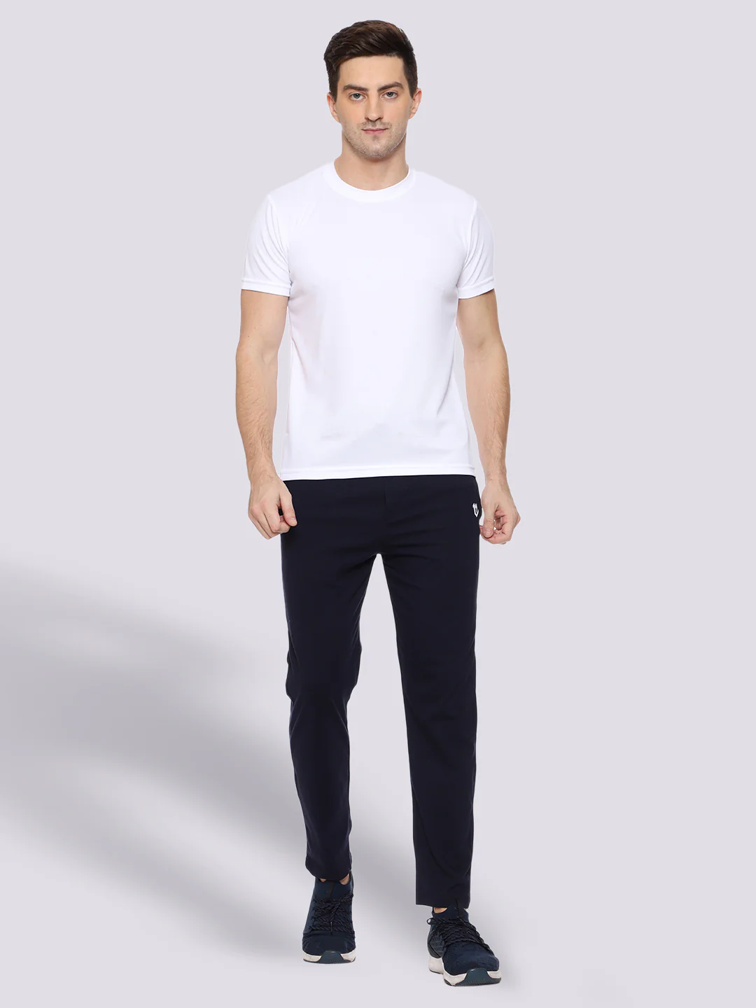 Blue Color-Blocked Cotton Track Pant for Men. - Image 6