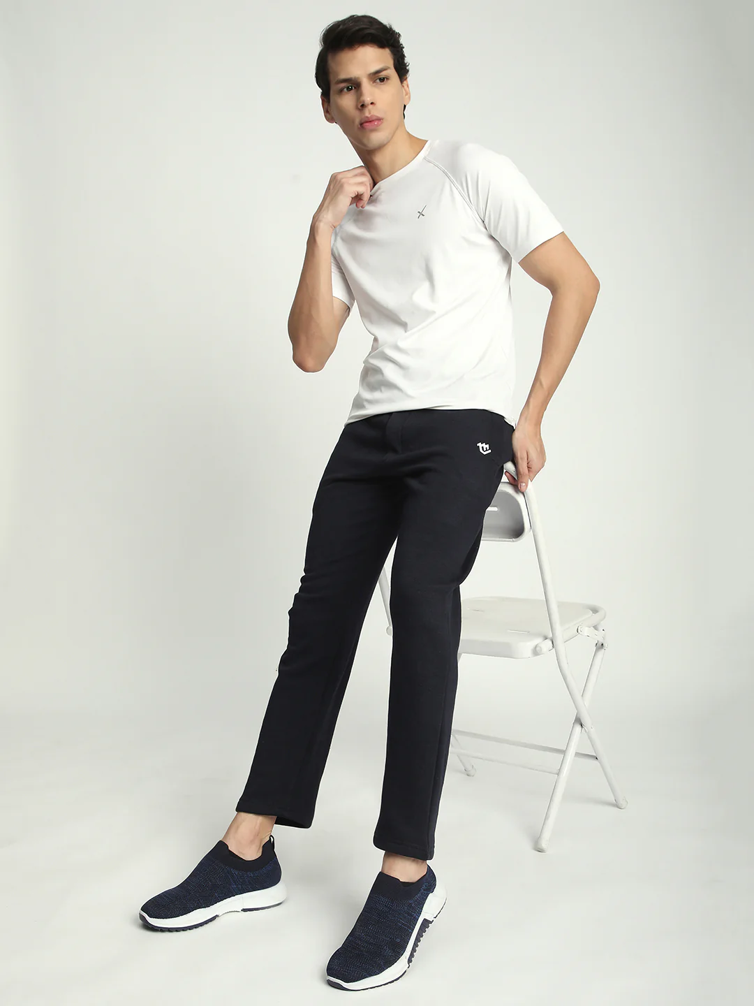 Fleece Winter Track Pant for Men. (Navy Blue) - Image 4