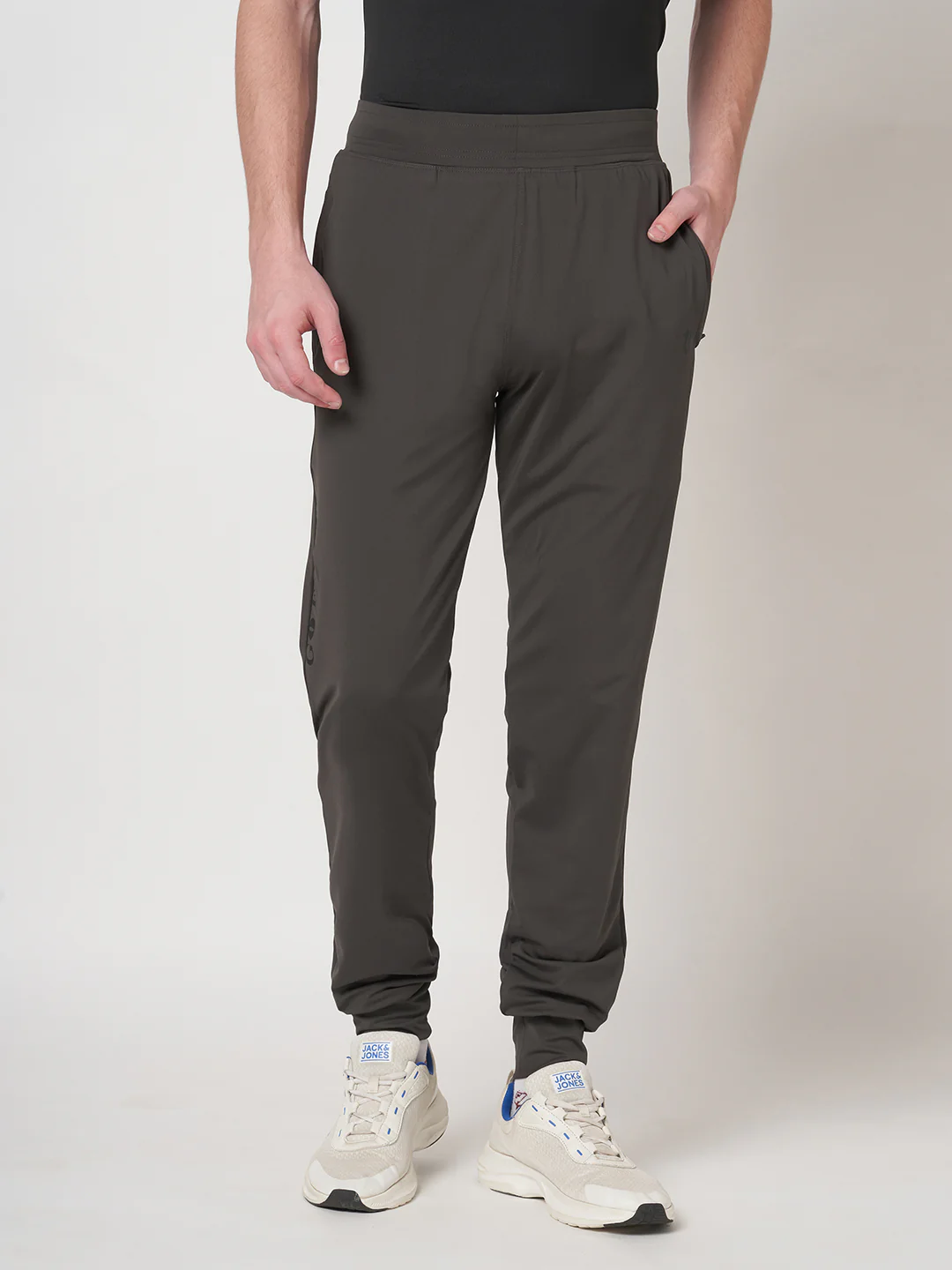 Rapid Dry Brown Solid Track Pant for Men (Brown) - Image 2