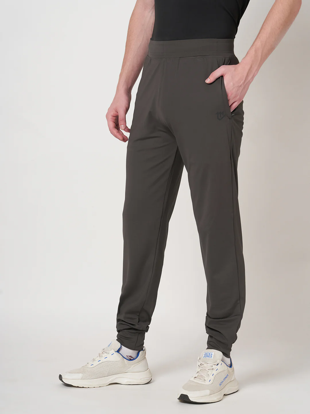 Rapid Dry Brown Solid Track Pant for Men (Brown) - Image 3