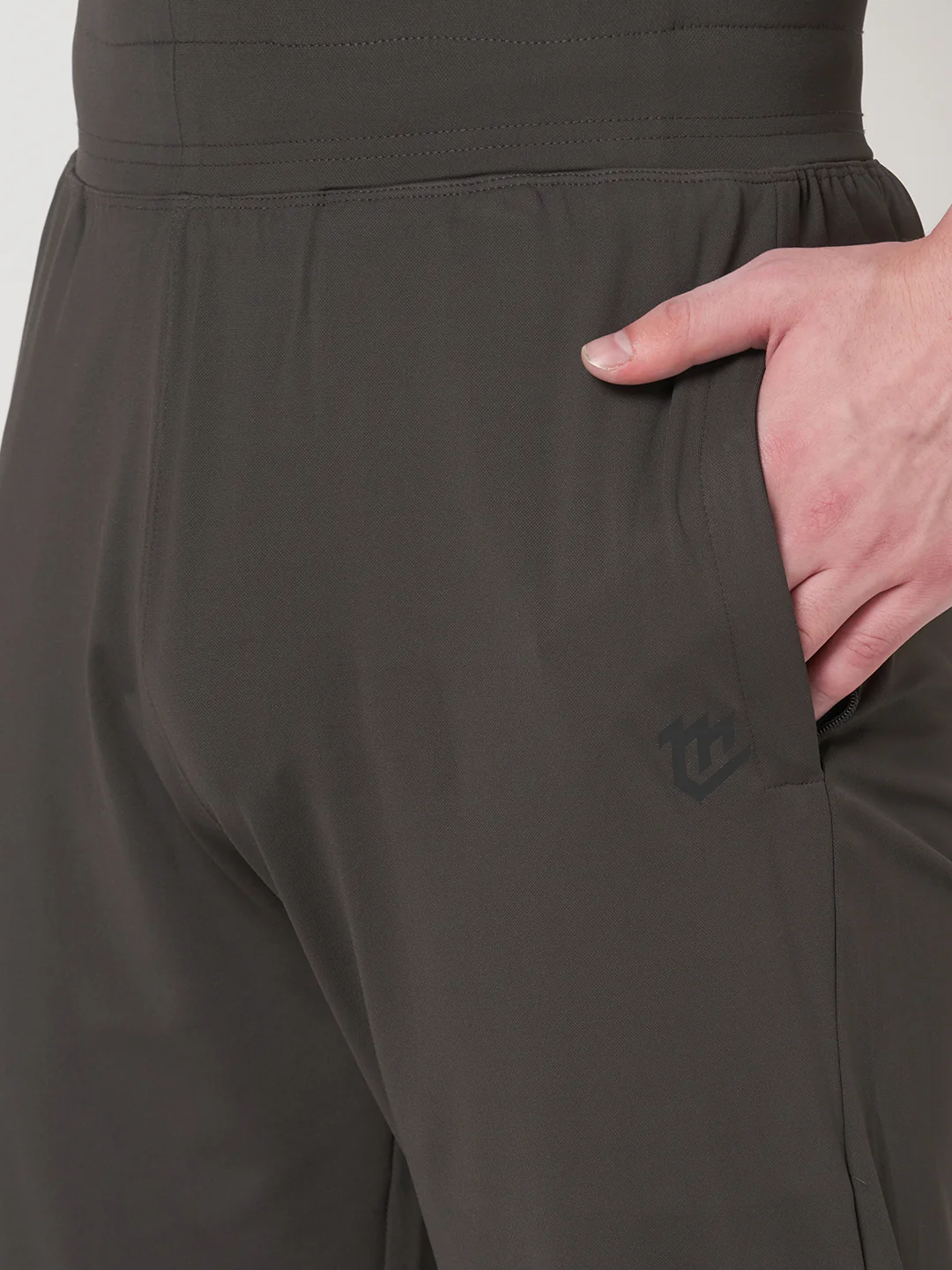 Rapid Dry Brown Solid Track Pant for Men (Brown) - Image 7