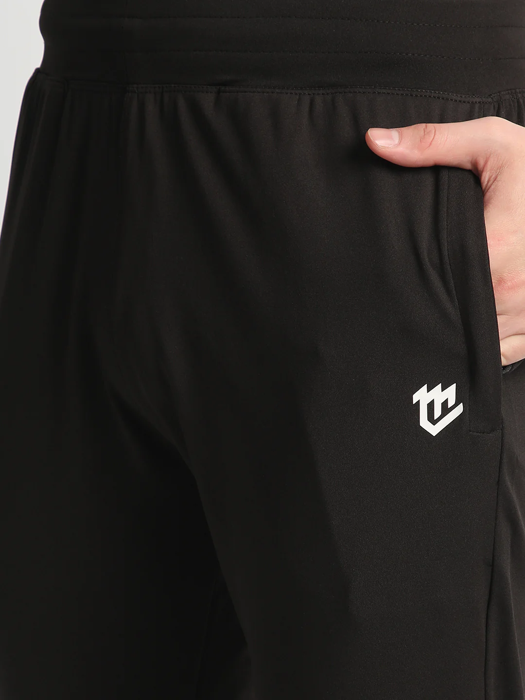 Rapid Dry Black Solid Track Pant for Men. (DRITX) - Image 8