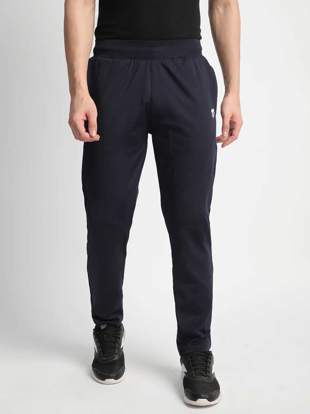 Rapid Dry Blue Solid Track Pant for Men (DRITX)