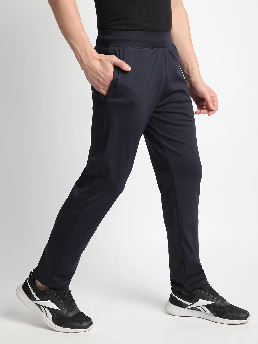 Rapid Dry Blue Solid Track Pant for Men (DRITX) - Image 3