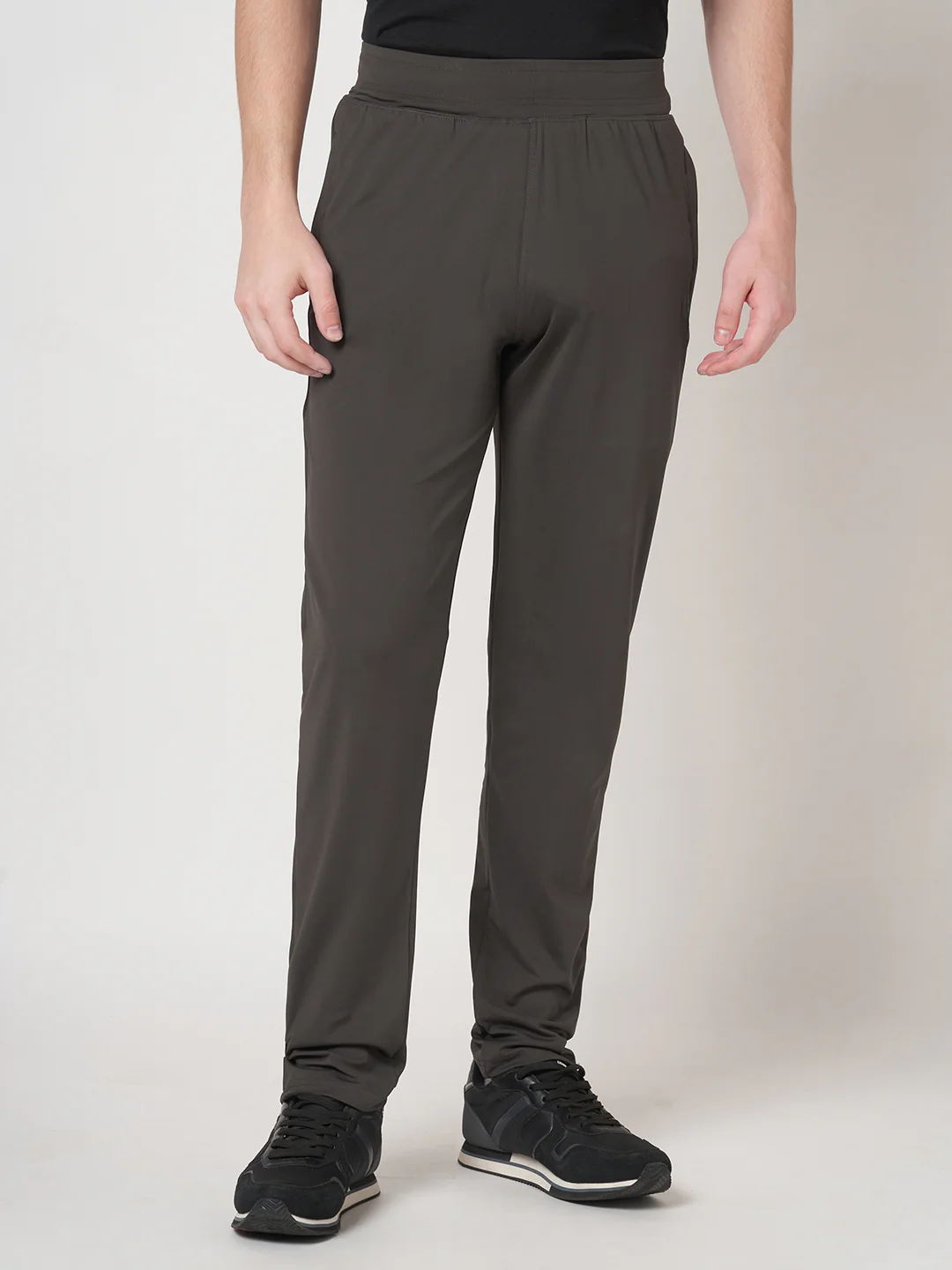 Rapid Dry Brown Solid Track Pant for Men (DRITX) - Image 2