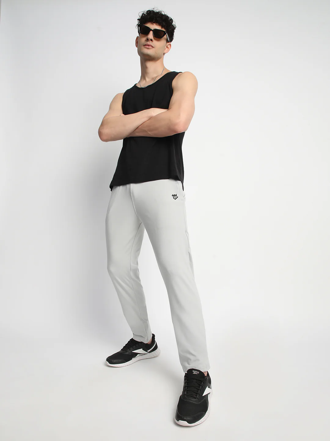 Rapid Dry Grey Solid Track Pant for Men (DRITX) - Image 4