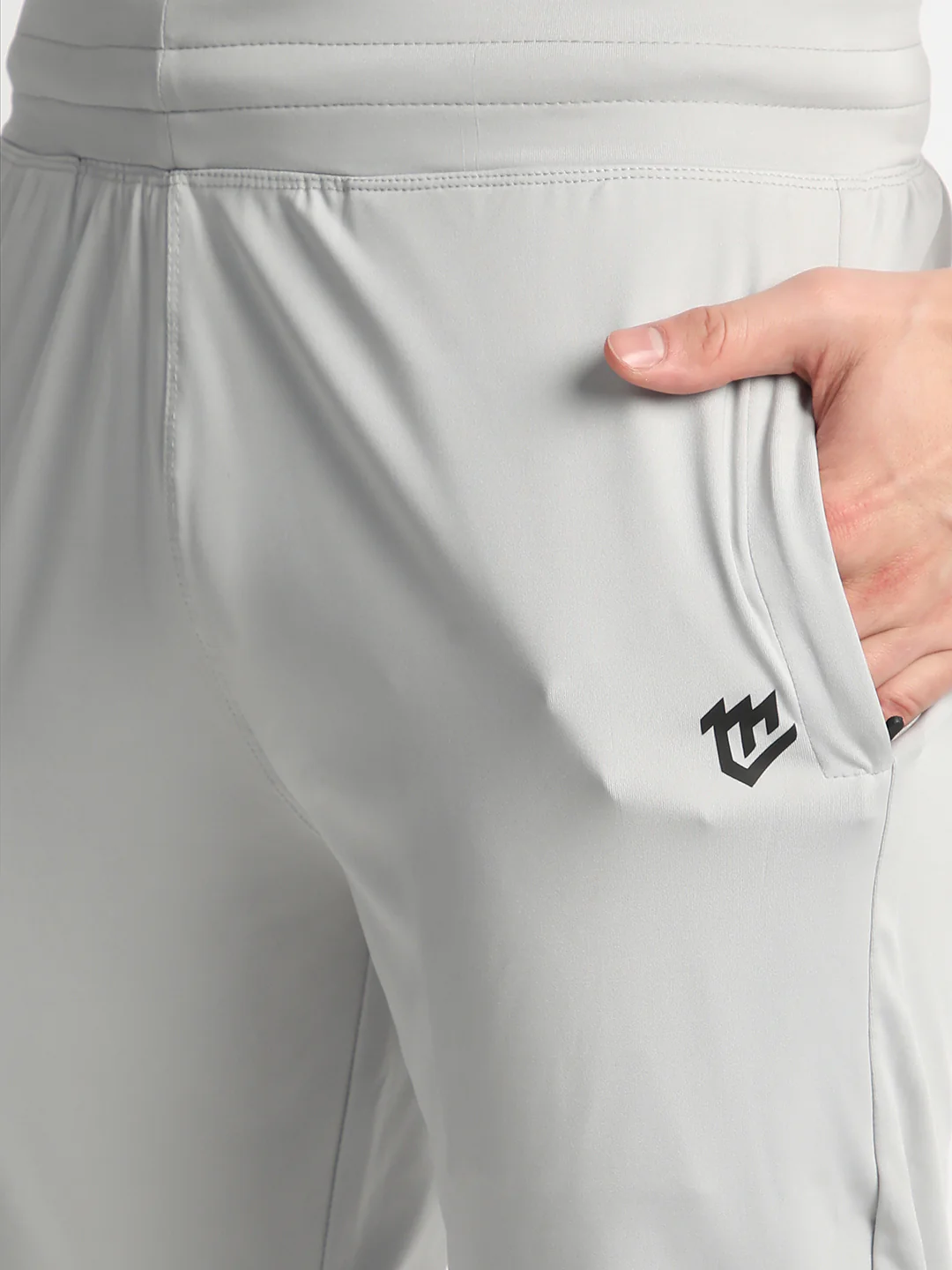 Rapid Dry Grey Solid Track Pant for Men (DRITX) - Image 7