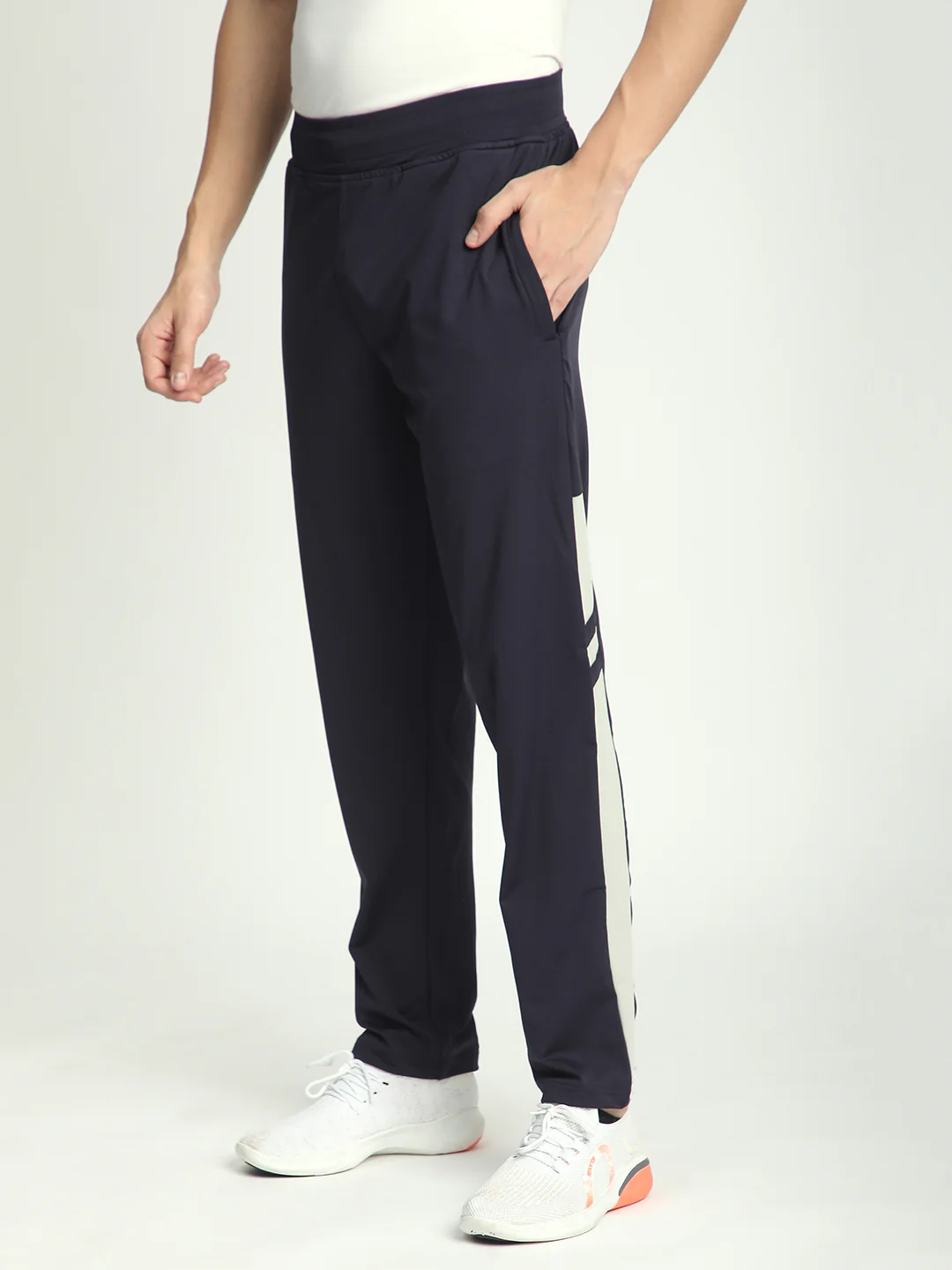 Rapid Dry Striped TrackPant (Navy Blue) - Image 2