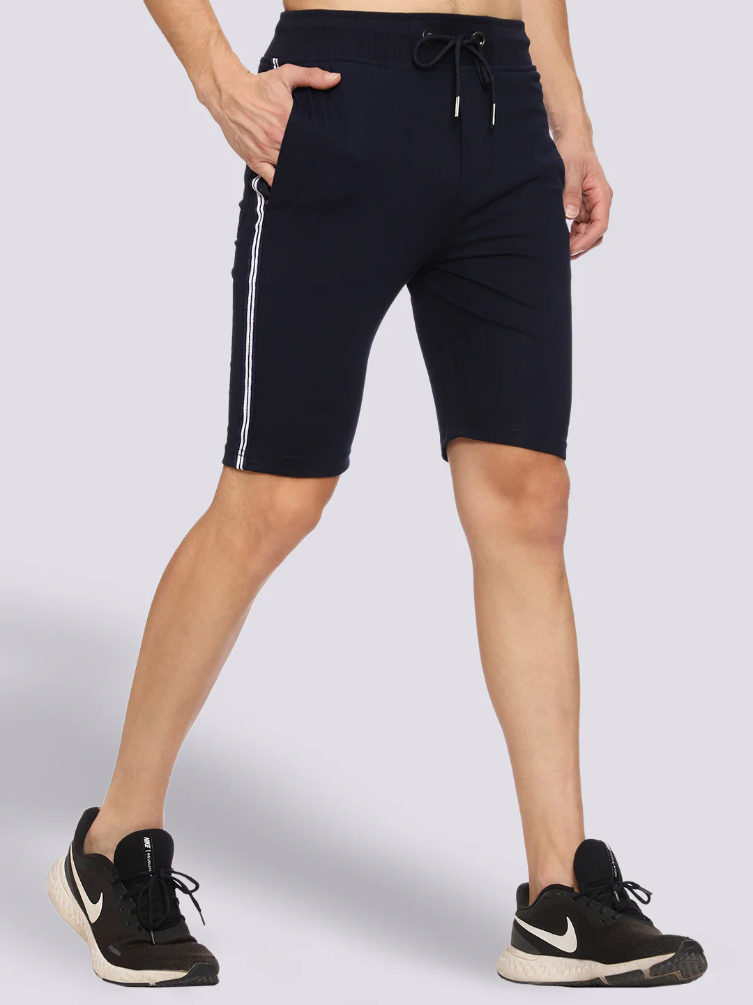 Navy Blue Shorts For Men - Image 3