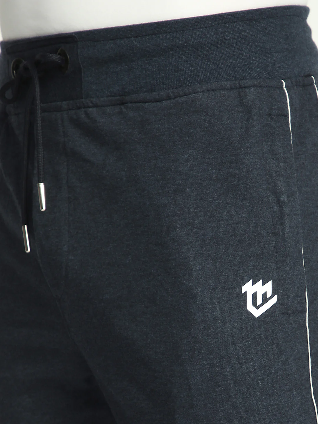 Stylish Melange Blue Cotton Track Pant For Men - Image 6
