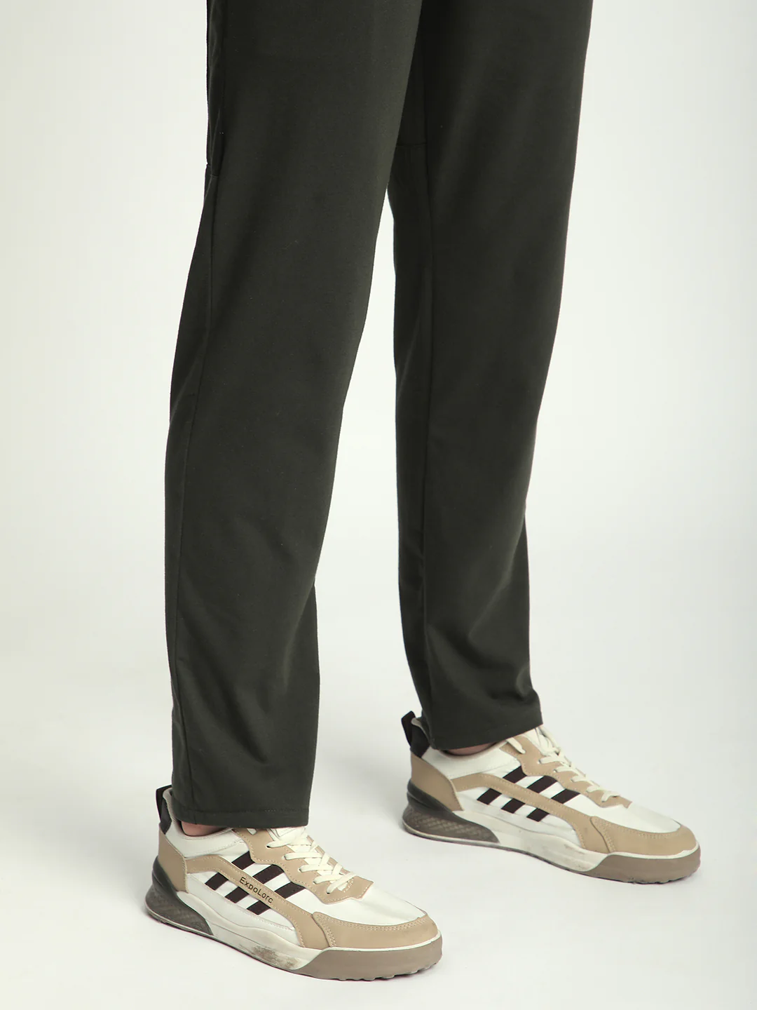 Stylish Olive Green Cotton Track Pant For Men. - Image 8