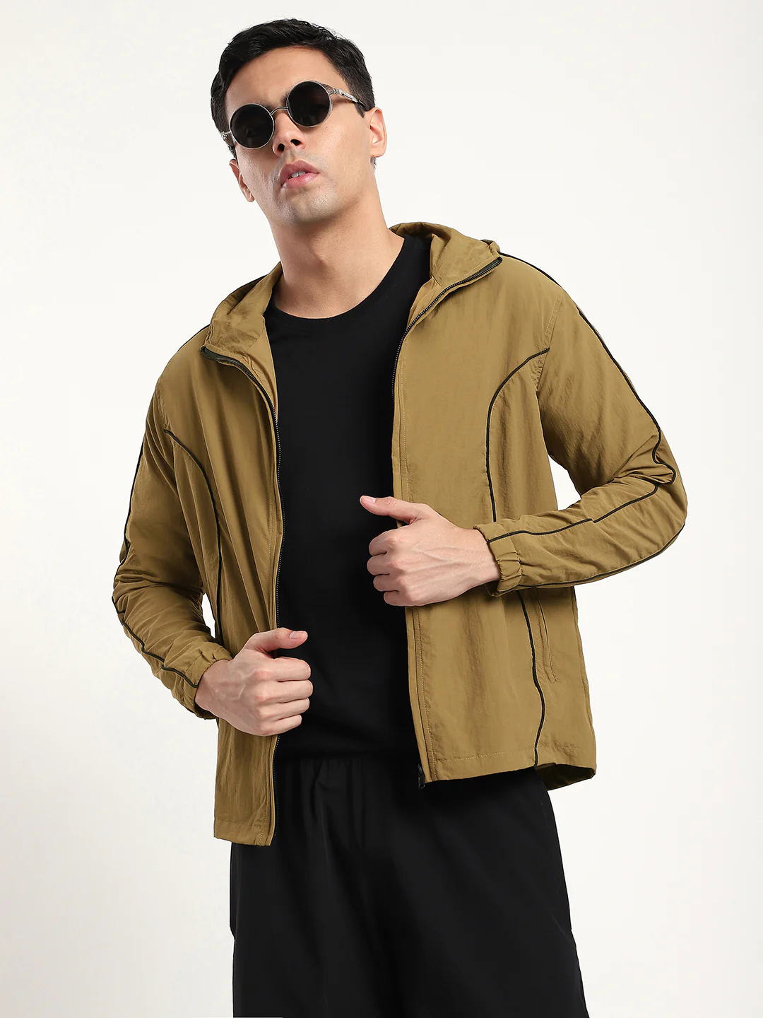 Tan AeroFlex Windbreaker Jacket - Image 2