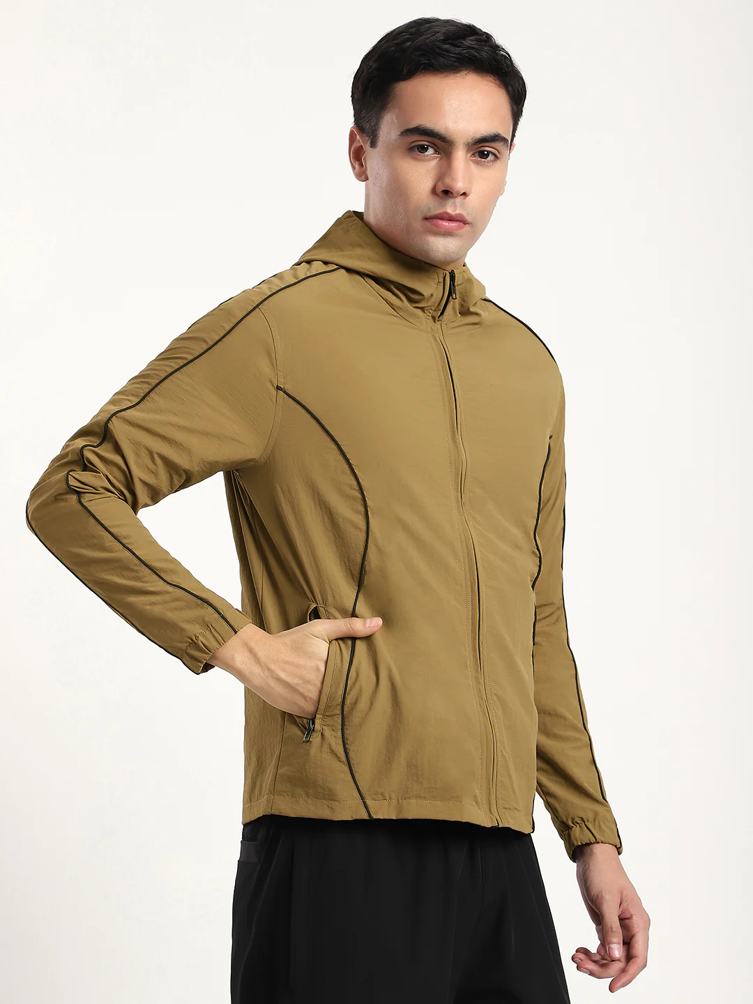 Tan AeroFlex Windbreaker Jacket - Image 5